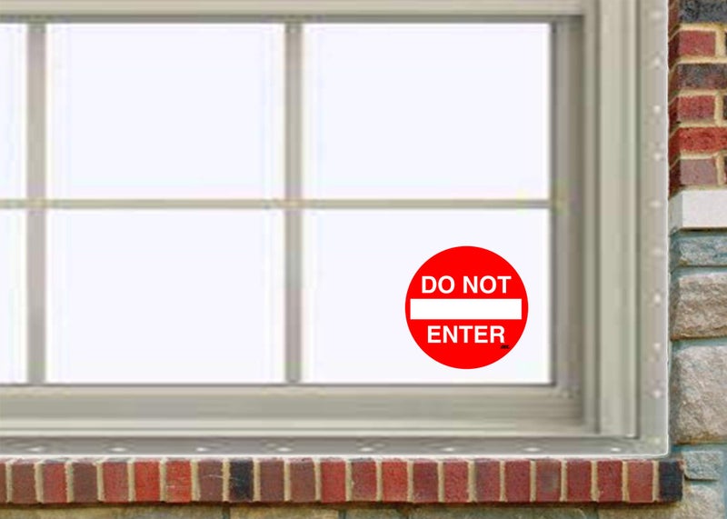Rogue River Tactical Do Not Enter No Entrance Sticker Sign Warning 3" Pack of 6 Vinyl Decal Indoor Outdoor Window Door Business Retail Store - Image 4